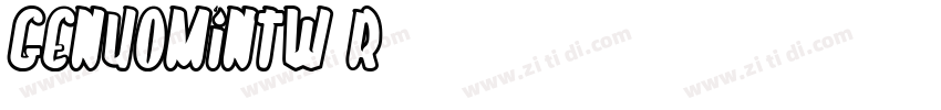 GenYoMinTW R字体转换